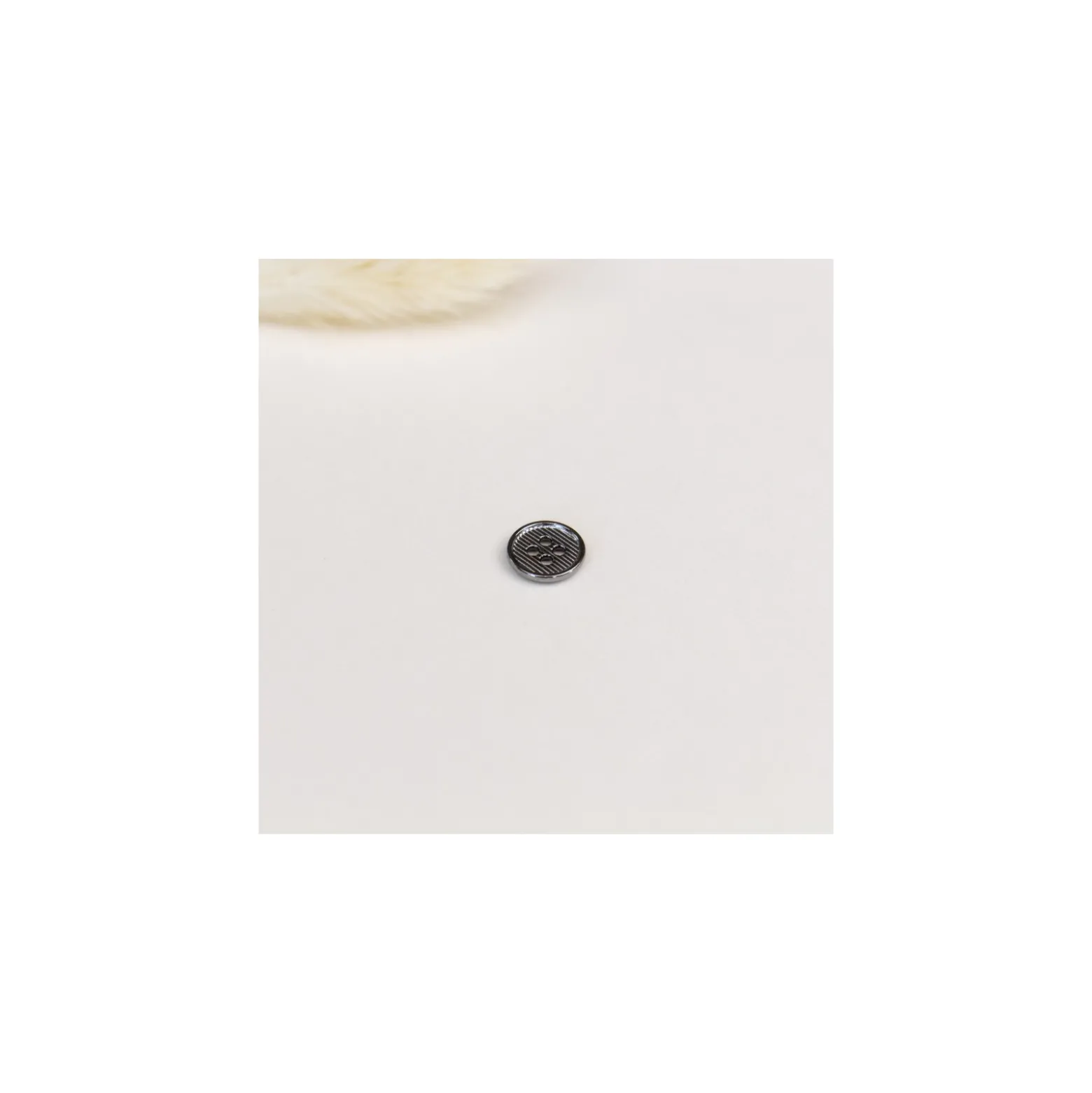 Bouton métal Astries - nickel