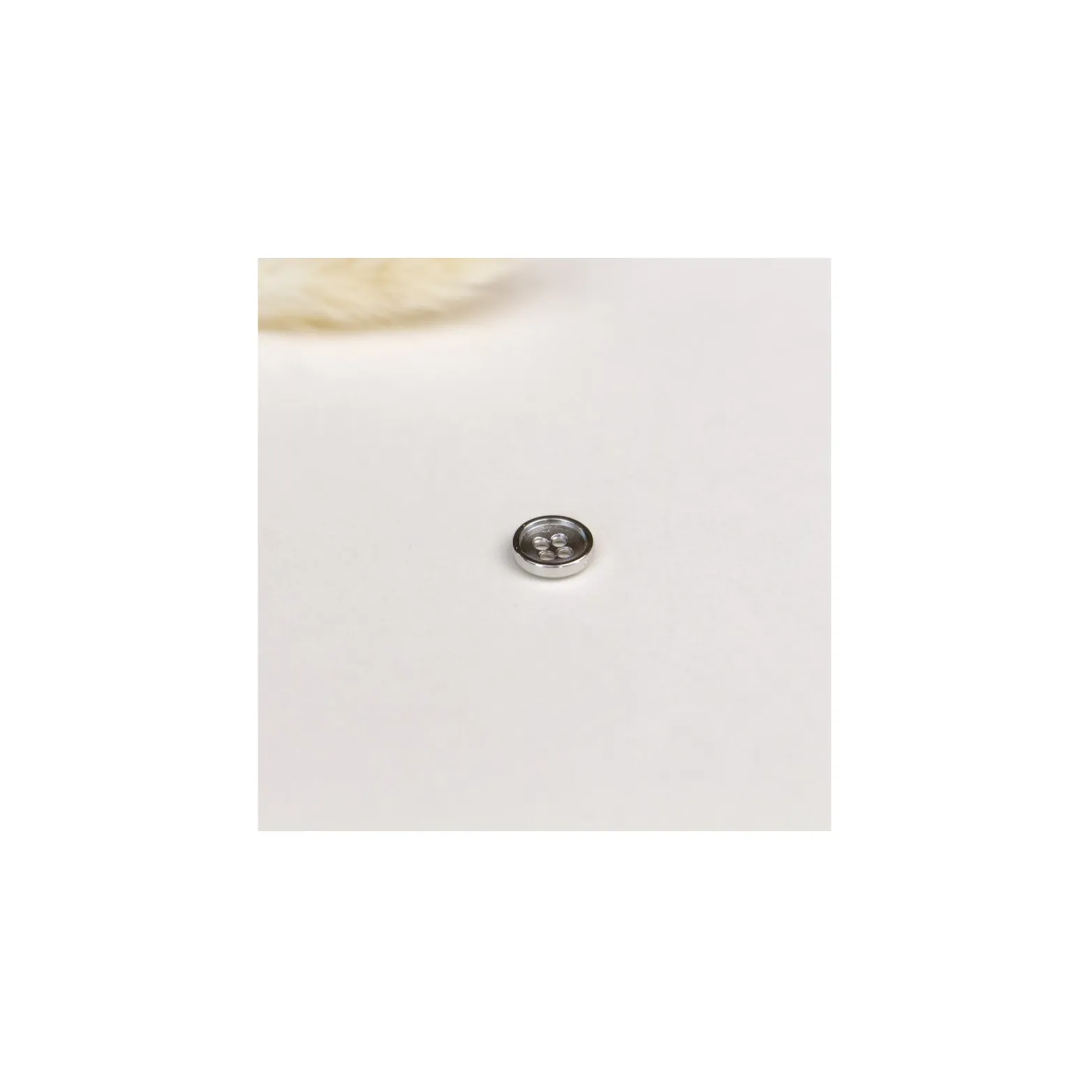 Bouton métal Daniel - argent