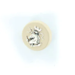 Bouton métal Terre et Mer - nude/argent