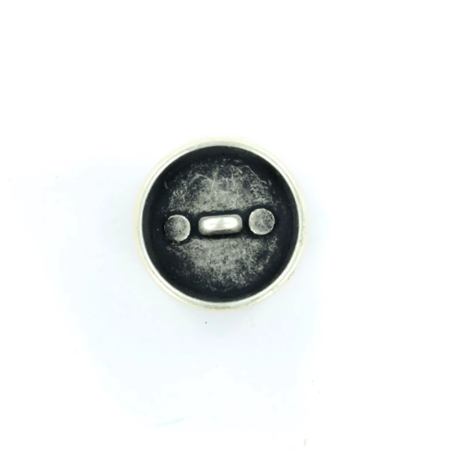 Bouton métal Terre et Mer - nude/argent