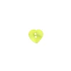 Bouton nacre coeur jaune