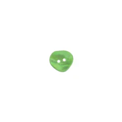 Bouton nacre coeur vert