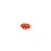 Bouton nacre Paquerette rouge