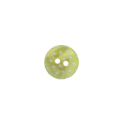 Bouton Nacre pois gravé anis