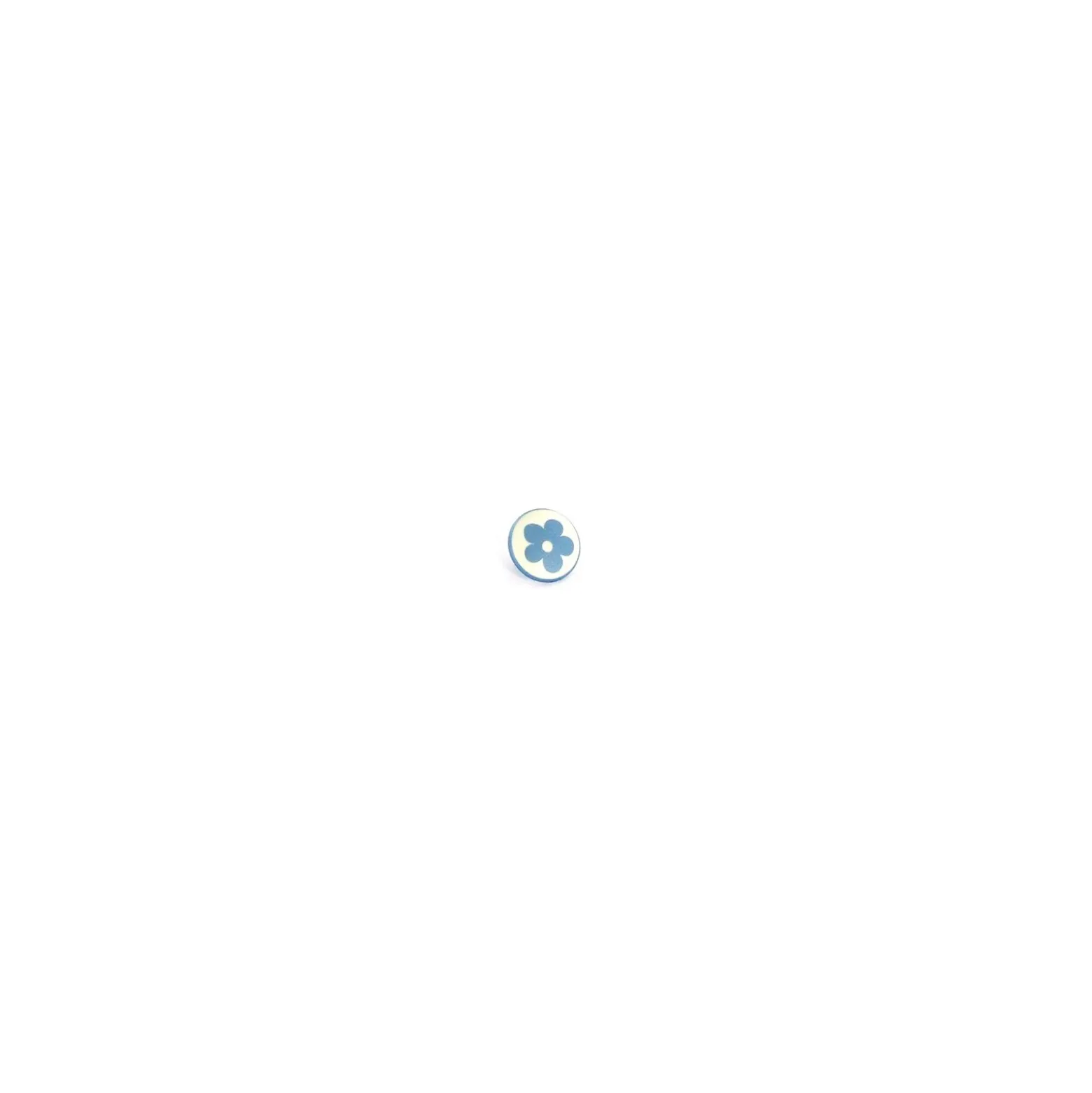 Bouton Polyester Alamandra bleu
