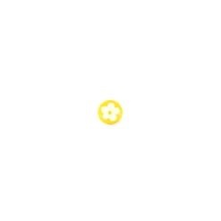 Bouton Polyester Anthémis jaune