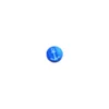 Bouton polyester Aspect nacré imprimé ancre - bleu