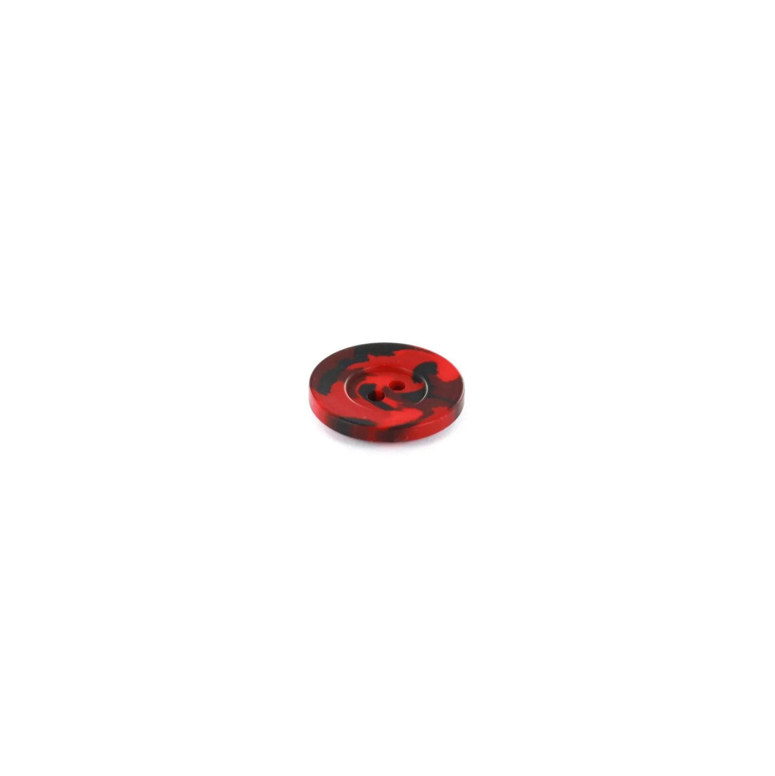 Bouton polyester Camouflage Army - rouge