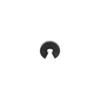 Bouton Polyester "C" mat - Noir 22mm