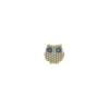 Bouton polyester Coucou hibou 12 mm - beige