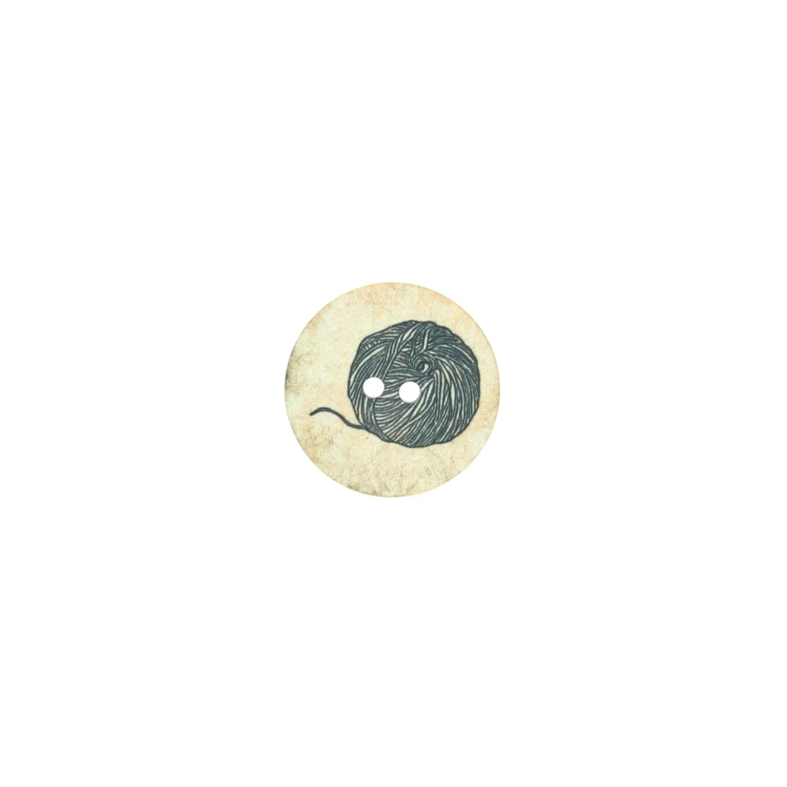 Bouton polyester Couture vintage 23mm - Pelote