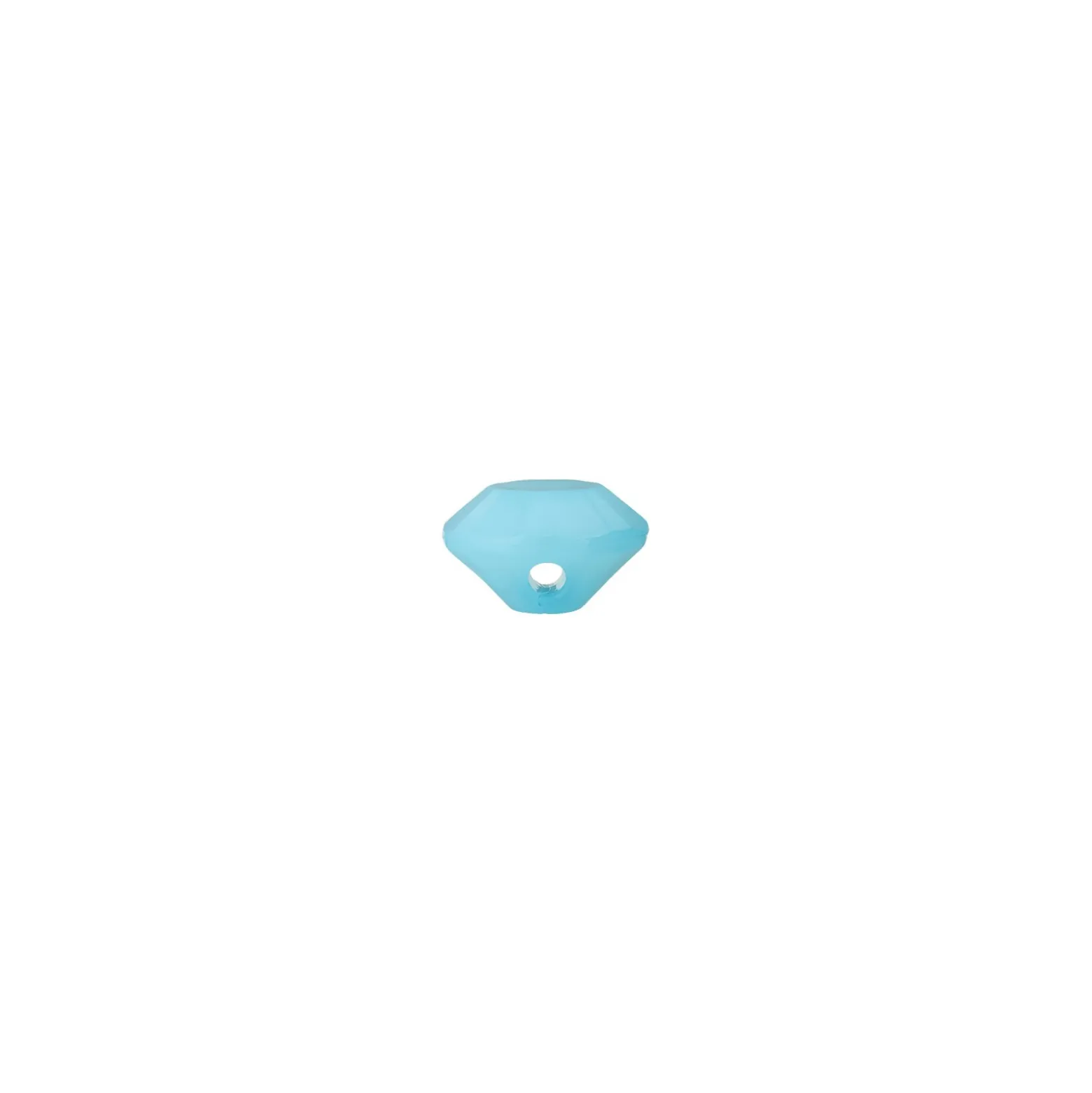Bouton Polyester Damantis 9 mm - Bleu Artique