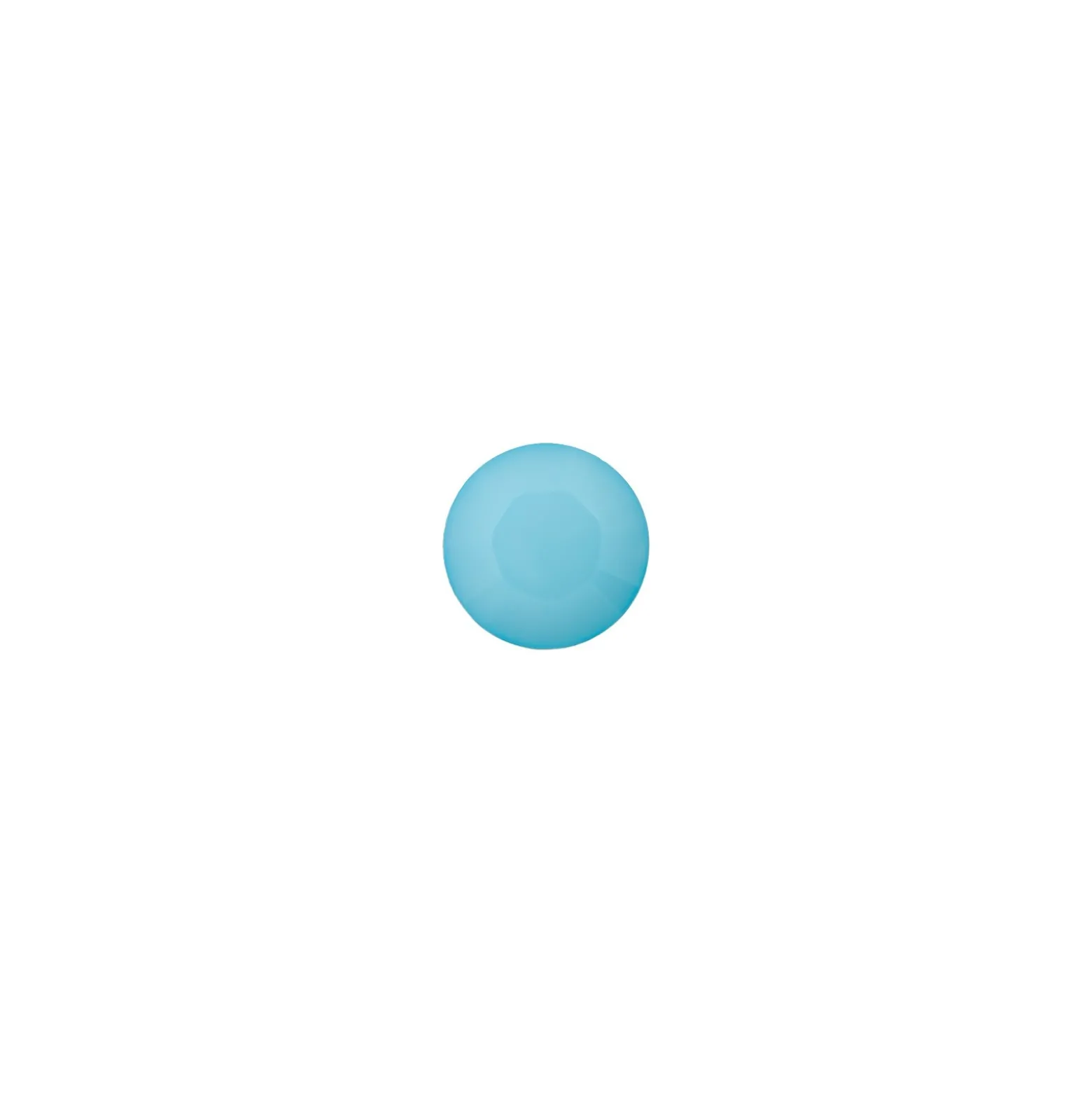 Bouton Polyester Damantis 9 mm - Bleu Artique