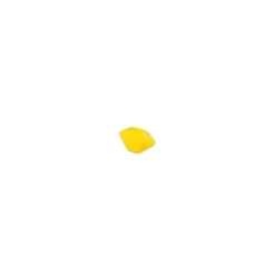 Bouton polyester diamant coloré - jaune