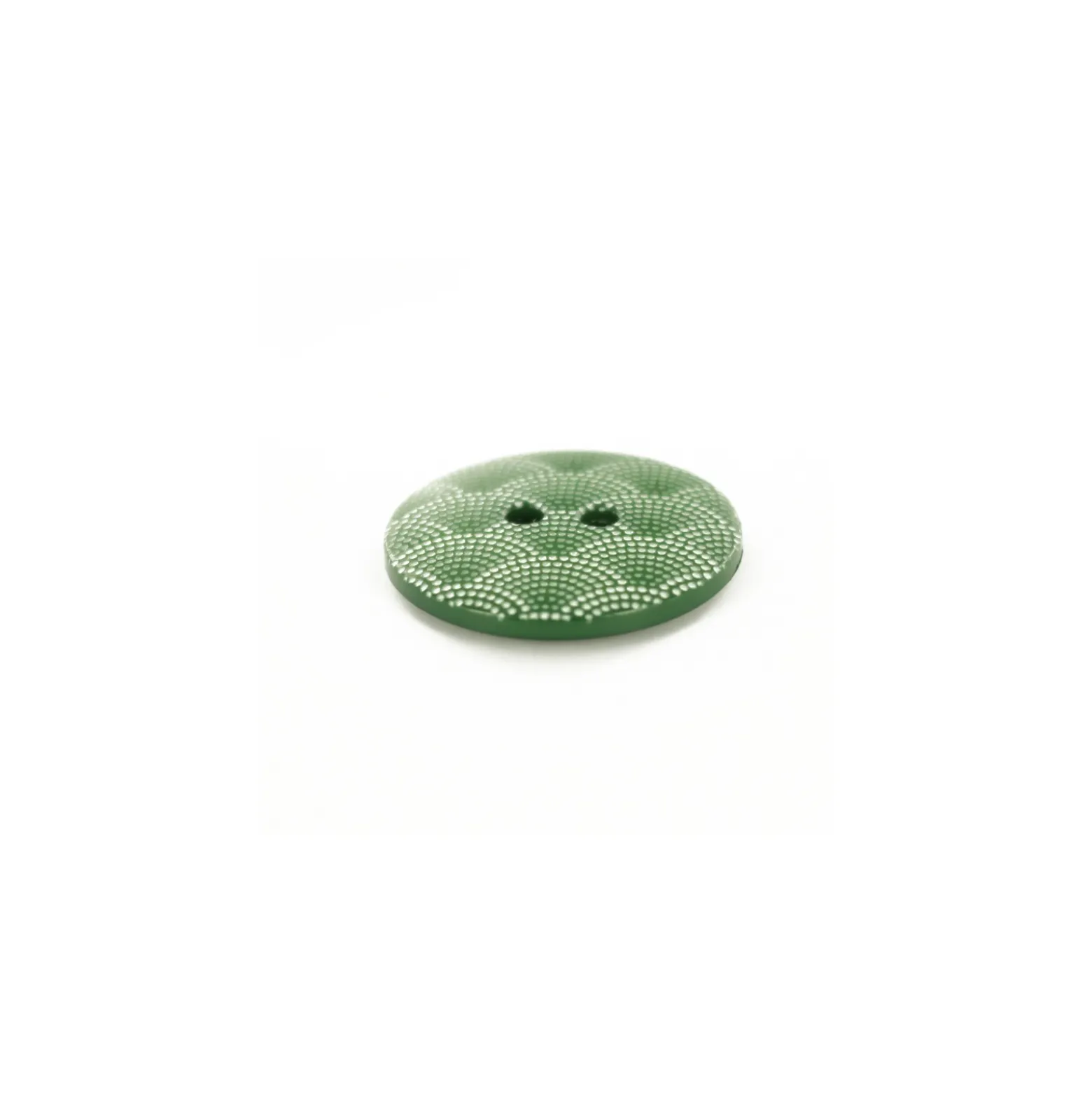 Bouton polyester Ecaille - vert forêt