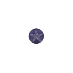 Bouton Polyester Etoile Constellation violet