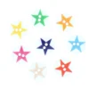 Bouton polyester Etoilé 12mm - rouge