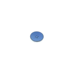 Bouton polyester Flat bleu