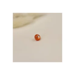 Bouton polyester Frizzy 8 mm - orange