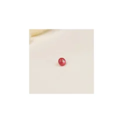 Bouton polyester Frizzy 8 mm - rouge