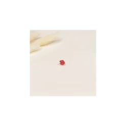 Bouton polyester Frizzy 8 mm - rouge