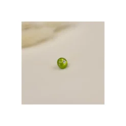 Bouton polyester Frizzy 8 mm - vert