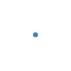 Bouton polyester Glow 15 mm - bleu