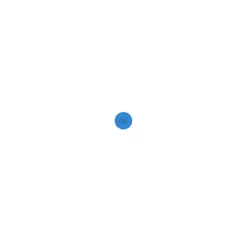 Bouton polyester Glow 15 mm - bleu