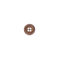 Bouton polyester Katri - marron