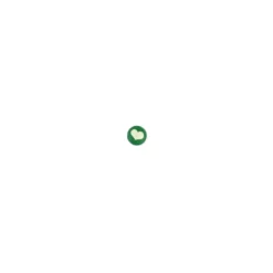 Bouton Polyester Love vert