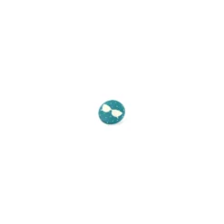 Bouton Polyester Lunettes à pois Vert Canard