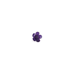 Bouton polyester Petite Pâquerette Violet