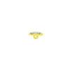 Bouton polyester Petit hippo- jaune