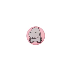 Bouton polyester Petit hippo- rose