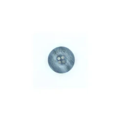 Bouton polyester Rocky Denim - gris roche