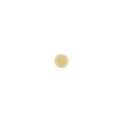 Bouton polyester rond à pois blanc - beige