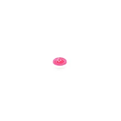 Bouton polyester rond Pomme - rouge