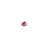 Bouton polyester rond Tête de Pirate - rose