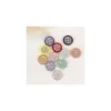 Bouton polyester Shiny 10 mm - eau de lavande