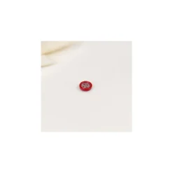 Bouton polyester Shiny 10 mm - rouge