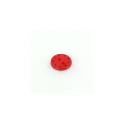 Bouton polyester Shiny stars rouge