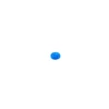 Bouton polyester Shiny stars bleu
