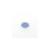 Bouton polyester Stripes bleu