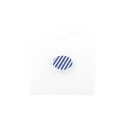Bouton polyester Stripes bleu