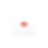 Bouton polyester Stripes rouge
