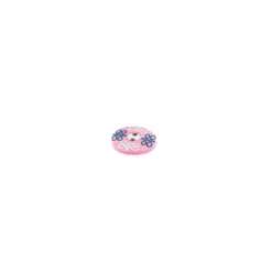 Bouton polyester Tante Ema Arabesque - rose