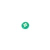 Bouton polyester Tante Emafleur rond vert