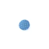 Bouton polyester Tante Ema rond mini pois bleu