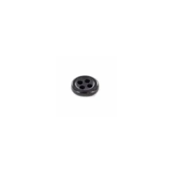 Bouton polyester 4 trous classic B noir