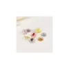 Bouton polyester Vicky love 11 mm - jaune